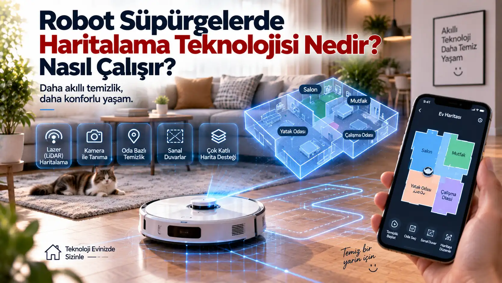 Robot Süpürgelerde Haritalama Teknolojisi Nedir? Nasıl Çalışır?